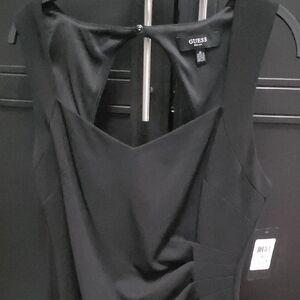 GUESS Sleek Black Backless Dress